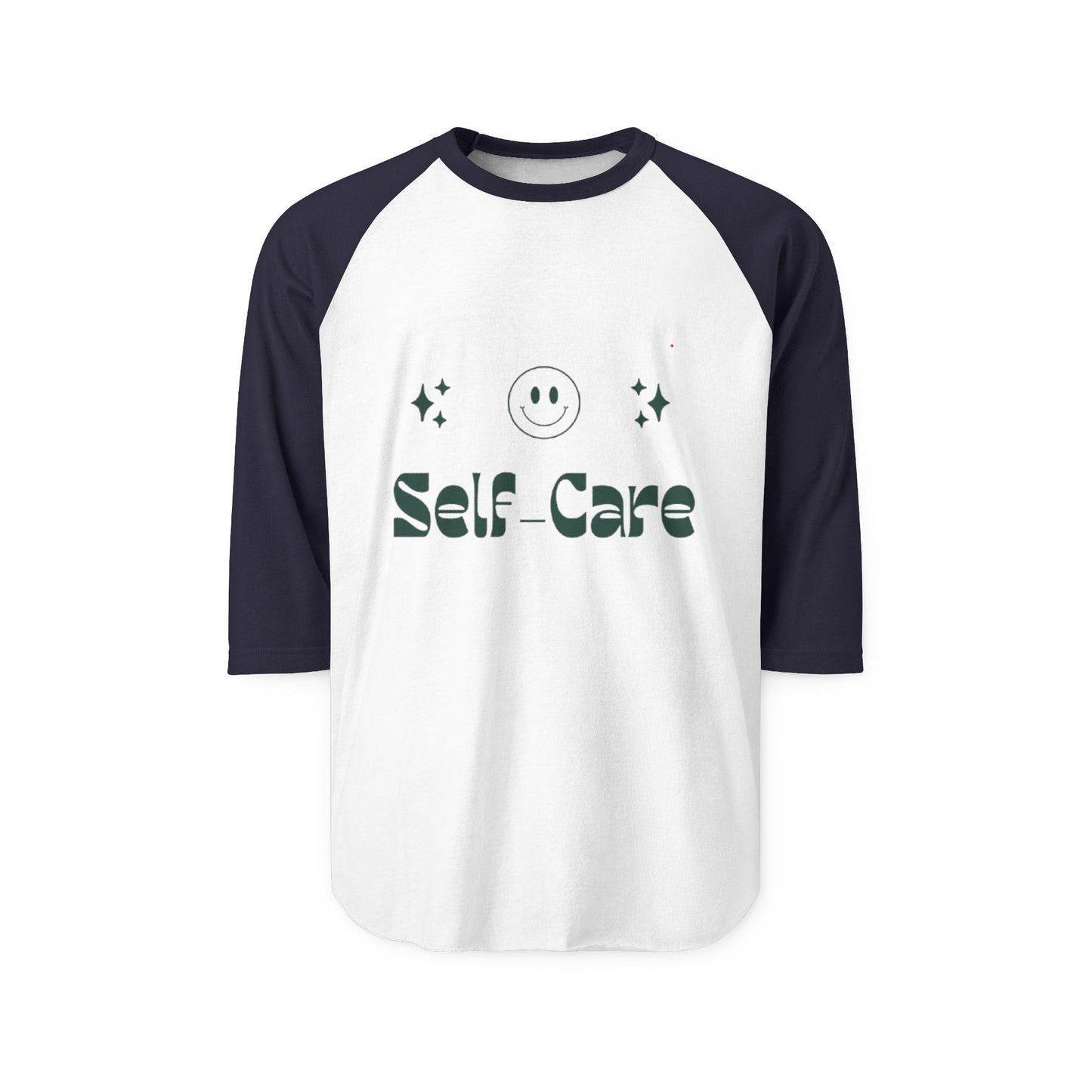 Self-Care Unisex Three-Quarter Sleeve Raglan Shirt - Positive Vibes Tee