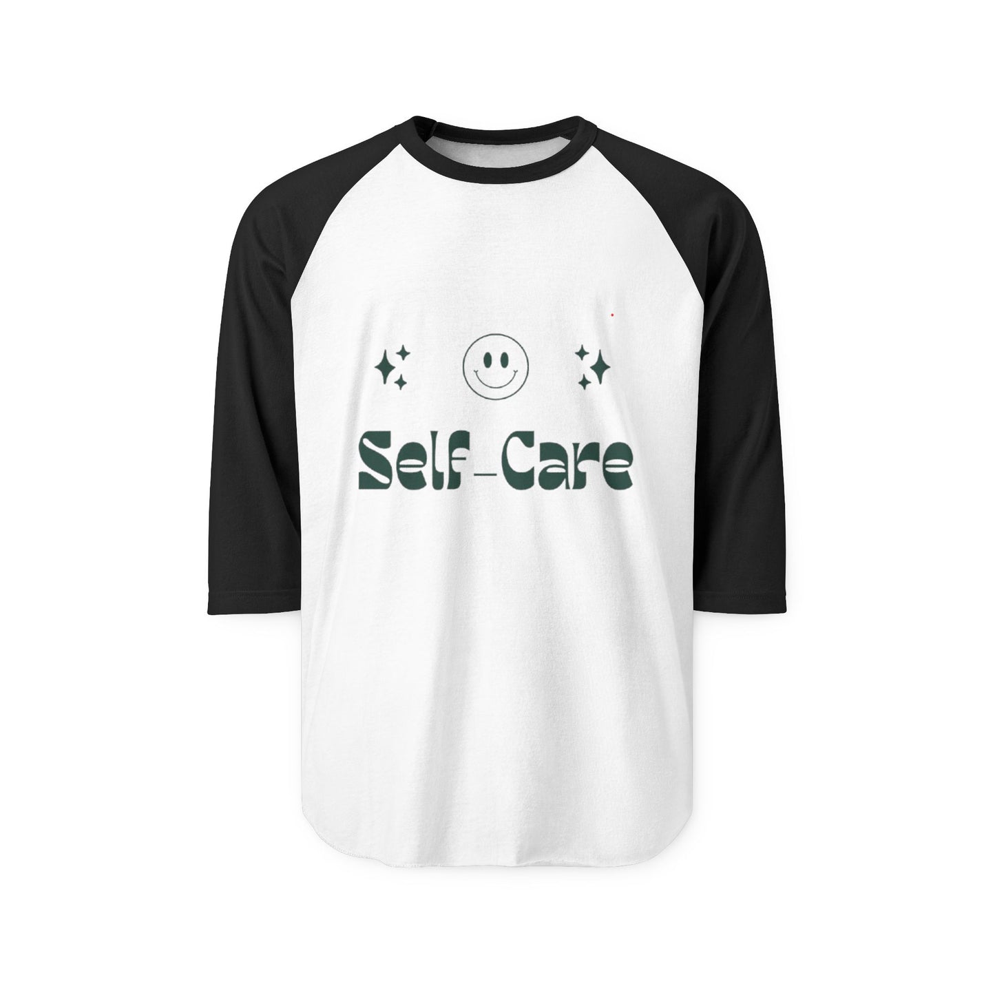 Self-Care Unisex Three-Quarter Sleeve Raglan Shirt - Positive Vibes Tee