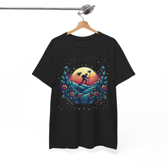 Nature-Inspired Unisex Heavy Cotton Tee - Perfect for Outdoor Lovers