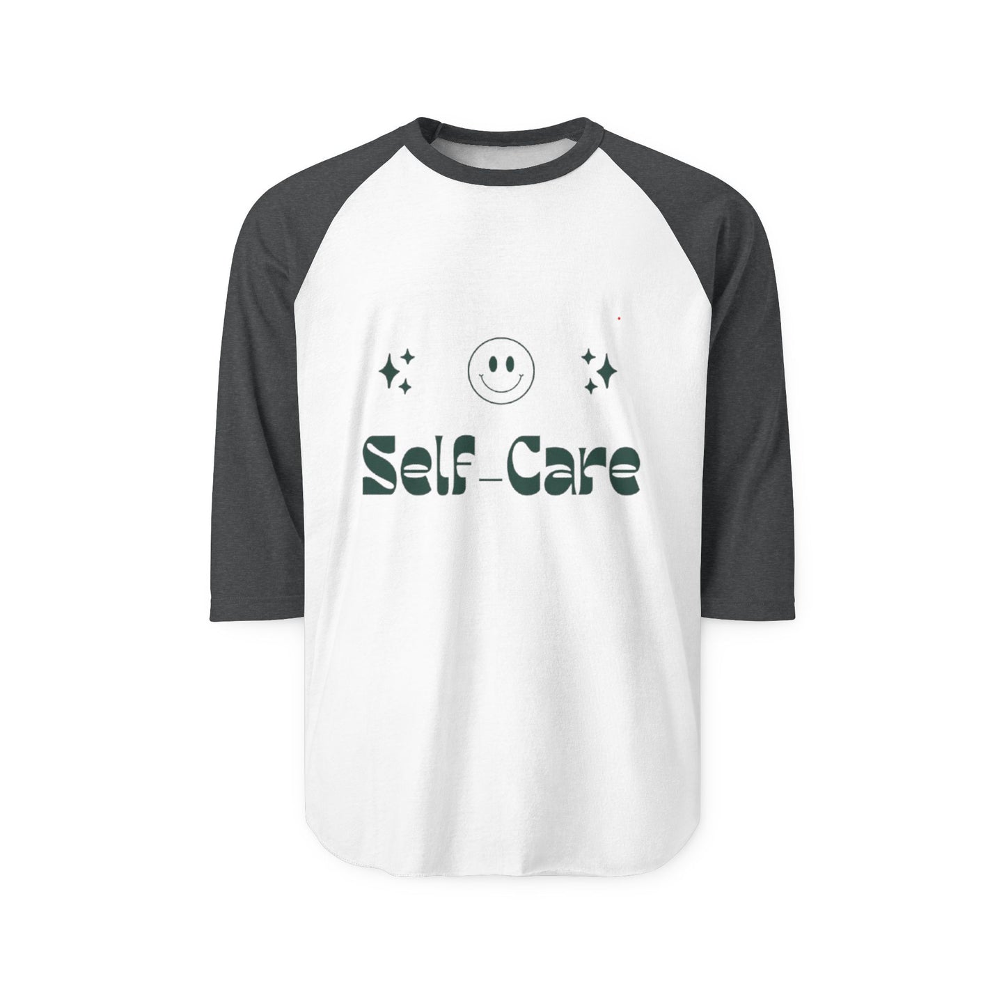 Self-Care Unisex Three-Quarter Sleeve Raglan Shirt - Positive Vibes Tee