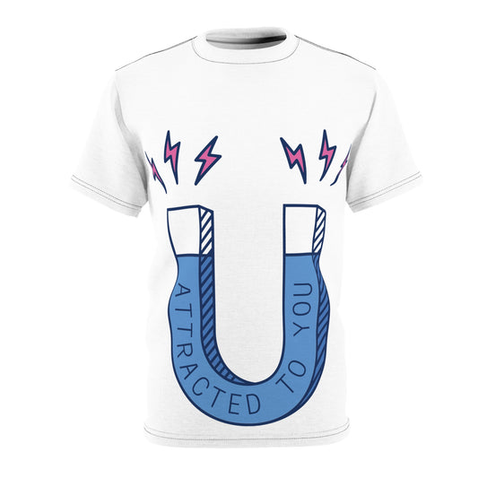 Attracted to You Unisex Tee - Cute Magnet Design for Romantic Gifts